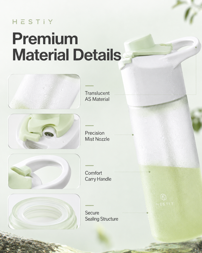 📢 40% OFF 💦 650mL Portable Outdoor Sports Spray Bottle – Fine Mist Spray, Leak-Resistant Design & Portable Carry Handle 🌿
