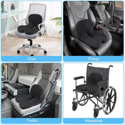 💎 50% KORTING! 💎 Antislip zitkussen van traagschuim – verlicht ischiasklachten, ademend gaas en universeel geschikt voor in de auto, op kantoor en in de rolstoel