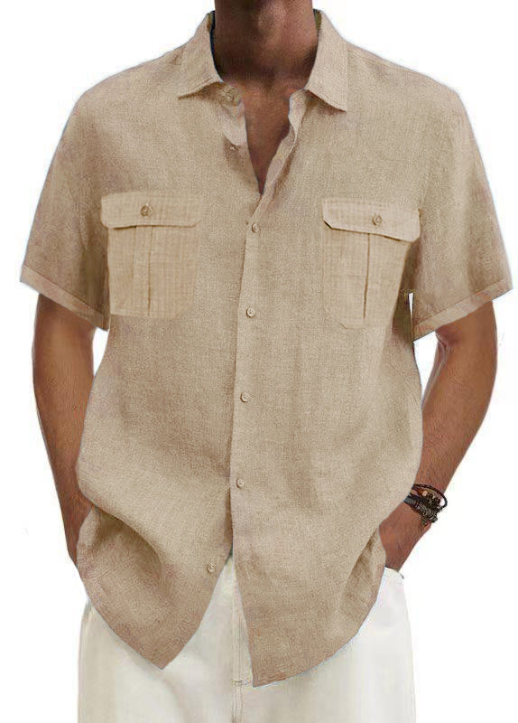 🌿✨ Men’s Cotton Linen Casual Shirt – Breathable Summer Style | 50% OFF + Buy 2 Free Shipping