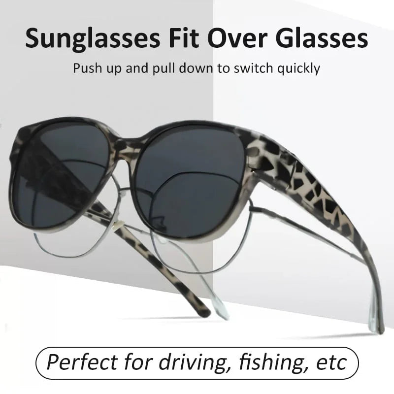 🎉LIMITEDE SALE：SLEchts €16.99!!😎UV400-bescherming Overzetzonnebril voor over uw bril