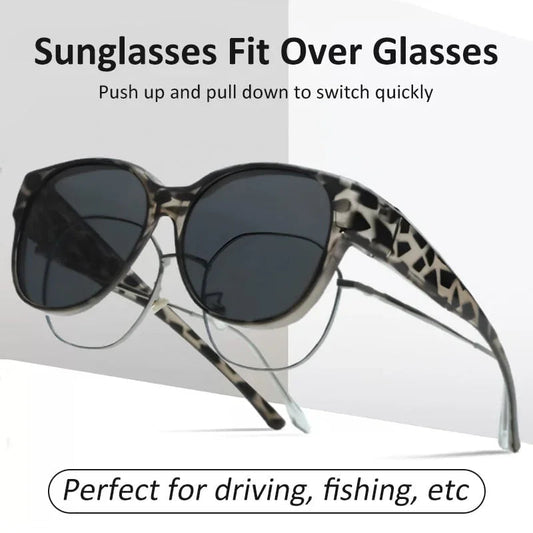 🎉LIMITEDE SALE：SLEchts €16.99!!😎UV400-bescherming Overzetzonnebril voor over uw bril