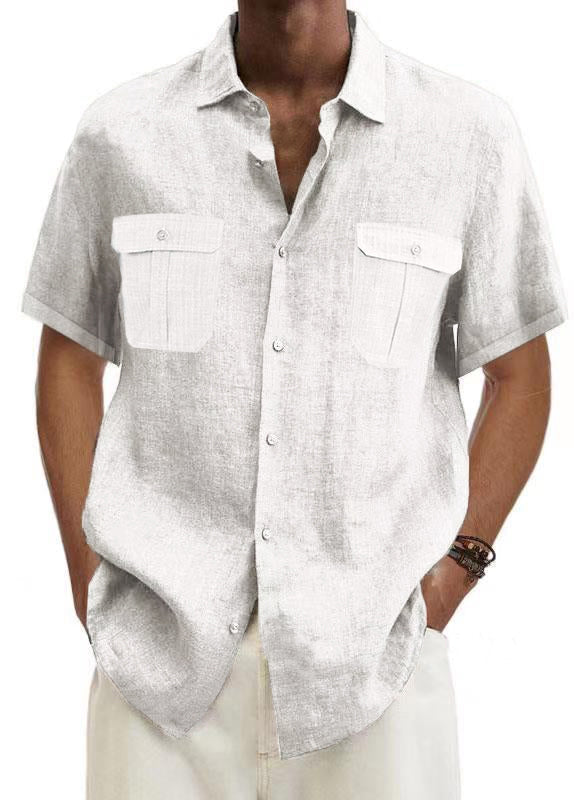 🌿✨ Men’s Cotton Linen Casual Shirt – Breathable Summer Style | 50% OFF + Buy 2 Free Shipping