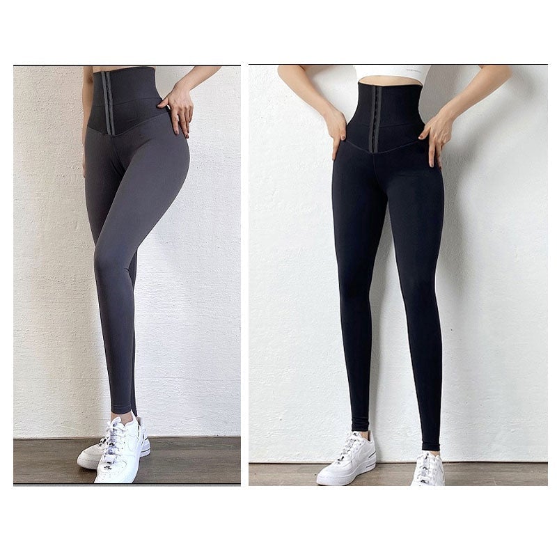 👖 NU 50% KORTING! 🔥 Leggings met hoge taille en buikcontrole – Ingebouwde shapewear, verstelbare korset tailleband & super elastisch ✨