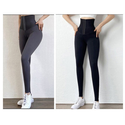 👖 NU 50% KORTING! 🔥 Leggings met hoge taille en buikcontrole – Ingebouwde shapewear, verstelbare korset tailleband & super elastisch ✨