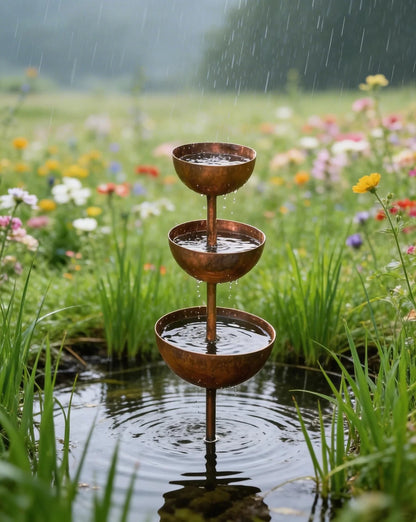 🐦50% KORTING⚡Rain Catcher - Plantensteun🌧️Metalen tuindecoratie