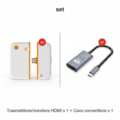🏆Tijdelijke aanbieding💥Draadloze HDMI-zender en -ontvanger