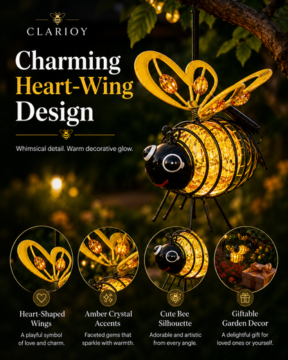 ⏰🔥LIMITED TIME 50% OFF!🔥50K+ SOLD!   🐝Outdoor Hanging Solar Bee Light - Perfect Gift For Plant Lovers Moms Or Literally Anyone Who Smiles❤️