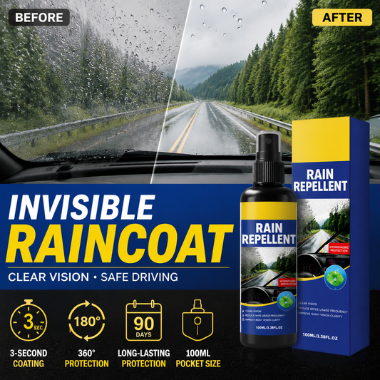 🚗Kristalheldere regenafstotende spray voor de voorruit