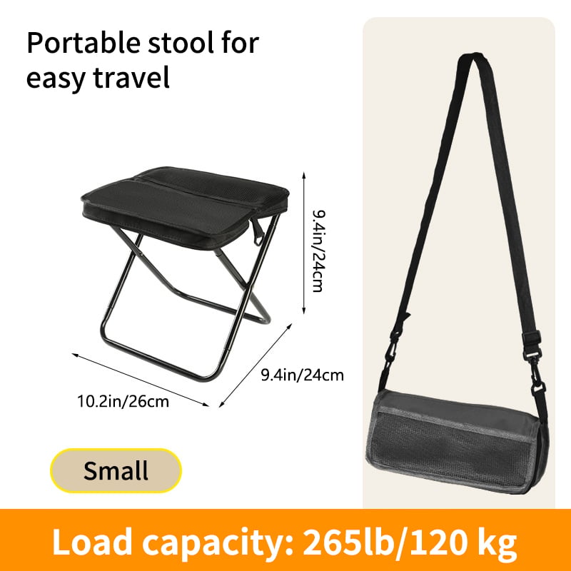 🌞Fris De Lente In Met 50% Korting!🔥Ultralicht Opvouwbaar Krukje (700g) | Slim Design met Geïntegreerde Draagtas | Draagt tot 120kg | Perfect voor Camping, Wandelen & Festivals