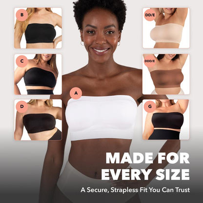 🔥Aurelle™ No-Slip Convertible Bandeau – 3-Way Wear, Wire-Free & Trusted by 50K+ Women👙🇬🇧1