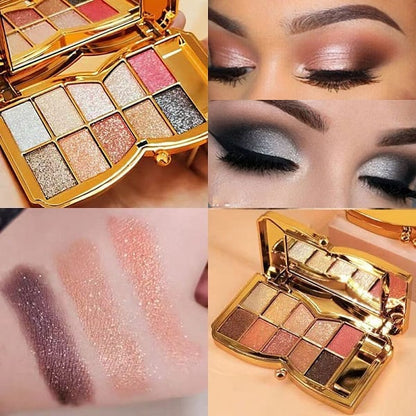 🔥Hot Sale - 50% off🔥✨10 Colors Glitter Shimmer Eyes Shadow Pallet