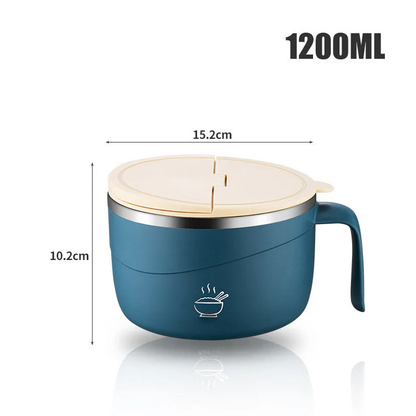 🔥304 Stainless Steel Insulated Ramen Bowl