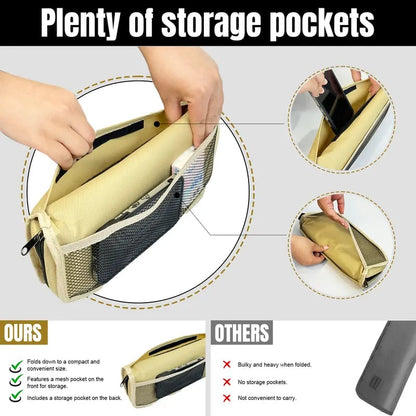 🌞Fris De Lente In Met 50% Korting!🔥Ultralicht Opvouwbaar Krukje (700g) | Slim Design met Geïntegreerde Draagtas | Draagt tot 120kg | Perfect voor Camping, Wandelen & Festivals