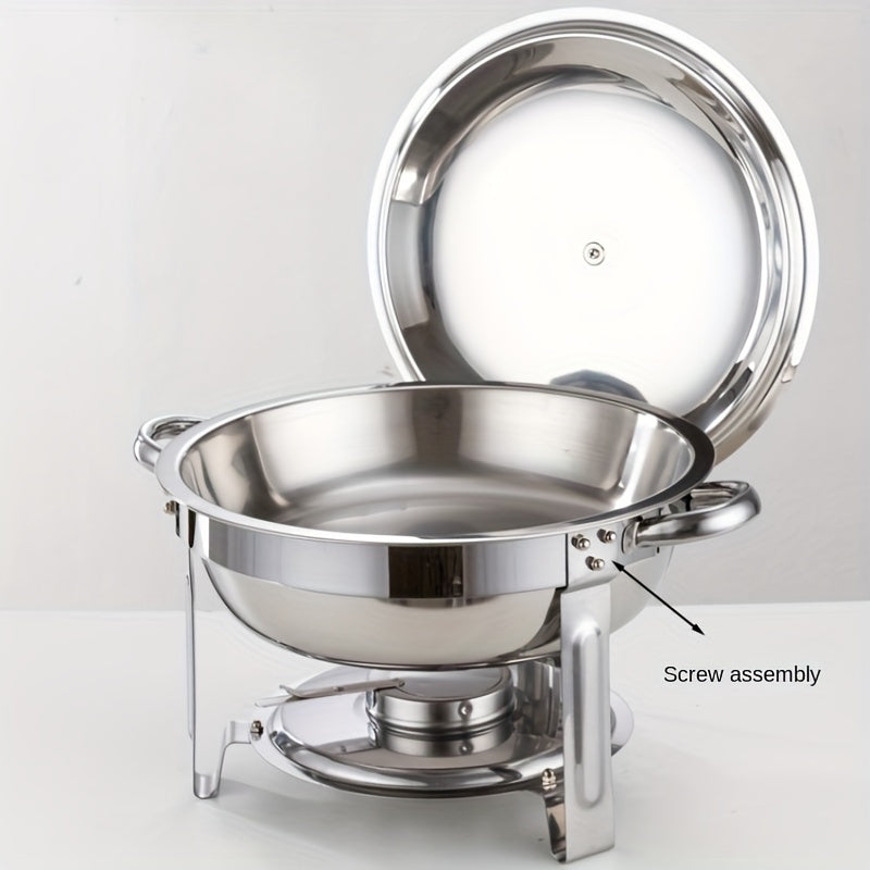 🍽️ LIMITED-TIME 50% OFF! ✨ Stainless Steel Chafing Dish Set – 5QT, Gold, Professional Buffet Warmer ⭐