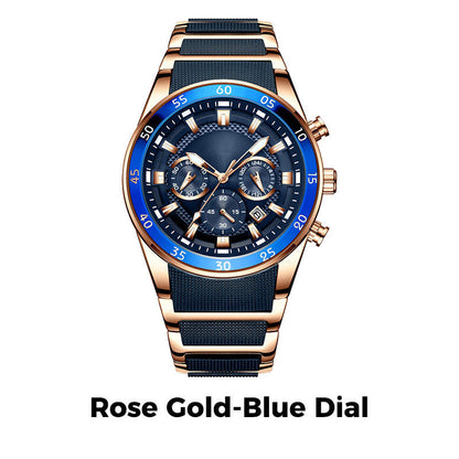 ⌚ 50% OFF NOW! ✨ Men's Waterproof Multifunctional Quartz Watch – Chronograph Design, Luminous Hands & Stainless Steel 🌊