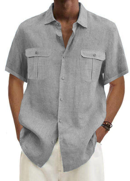 🌿✨ Men’s Cotton Linen Casual Shirt – Breathable Summer Style | 50% OFF + Buy 2 Free Shipping