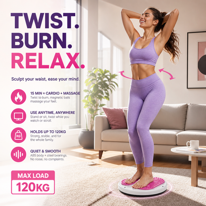 😱🍩 50% KORTING! Je lovehandles gillen het uit van angst! Stap op deze draaischijf, en je taille trekt zich binnen een week terug tot een wespentaille – zonder dieet, zonder sportschool!