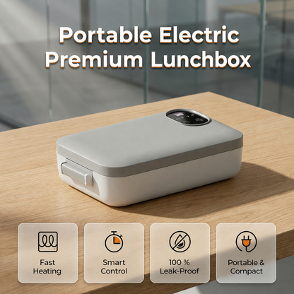 📢📢50% off now！🍱⚡ Portable electric lunch box with self-heating 🔋🌡️