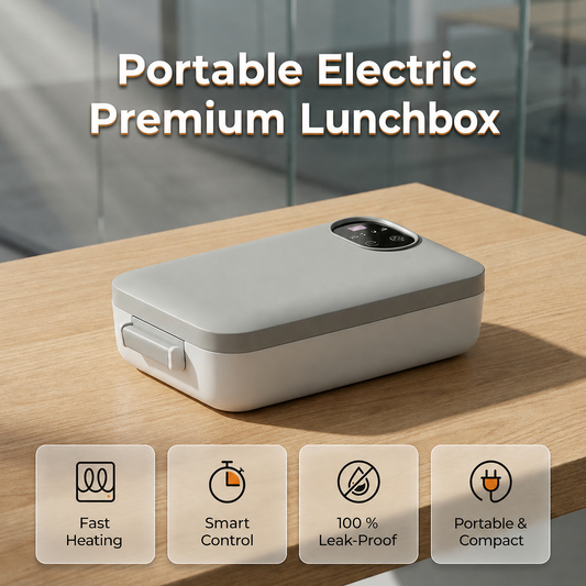 📢📢50% off now！🍱⚡ Portable electric lunch box with self-heating 🔋🌡️