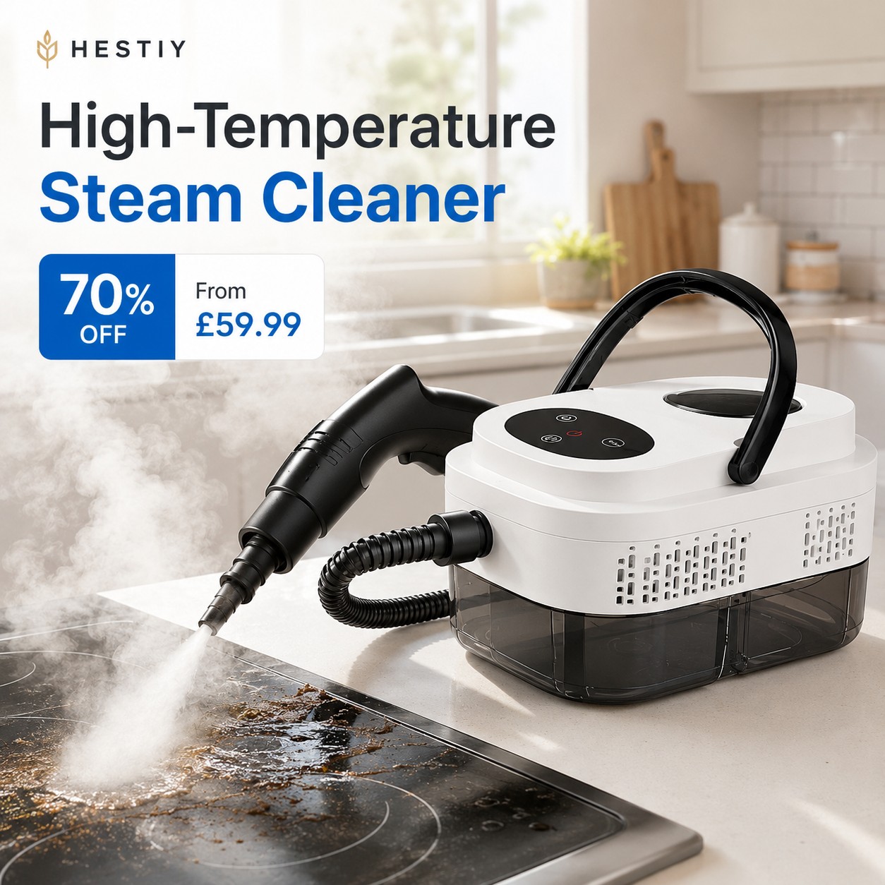 🥳HOT SALE💞50K+ SOLD!📢⏰ 50% OFF!💞Multifunctional High-Temperature Steam Cleaner for Home