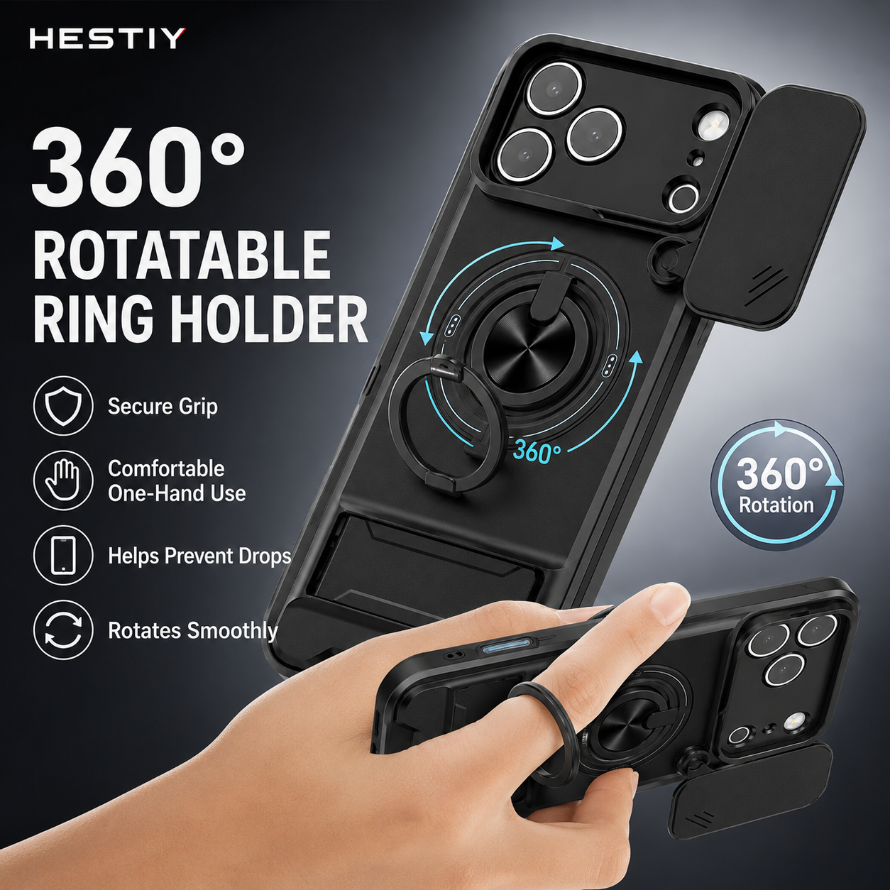 📱🛡️4-in-1 Protective Case with Camera Slider