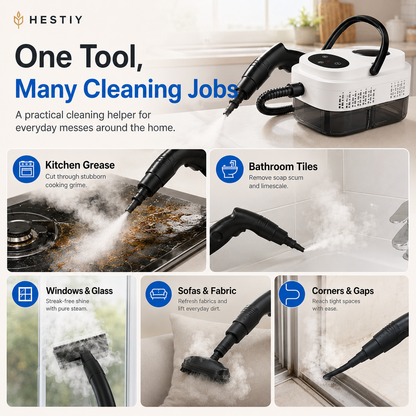🥳HOT SALE💞50K+ SOLD!📢⏰ 50% OFF!💞Multifunctional High-Temperature Steam Cleaner for Home