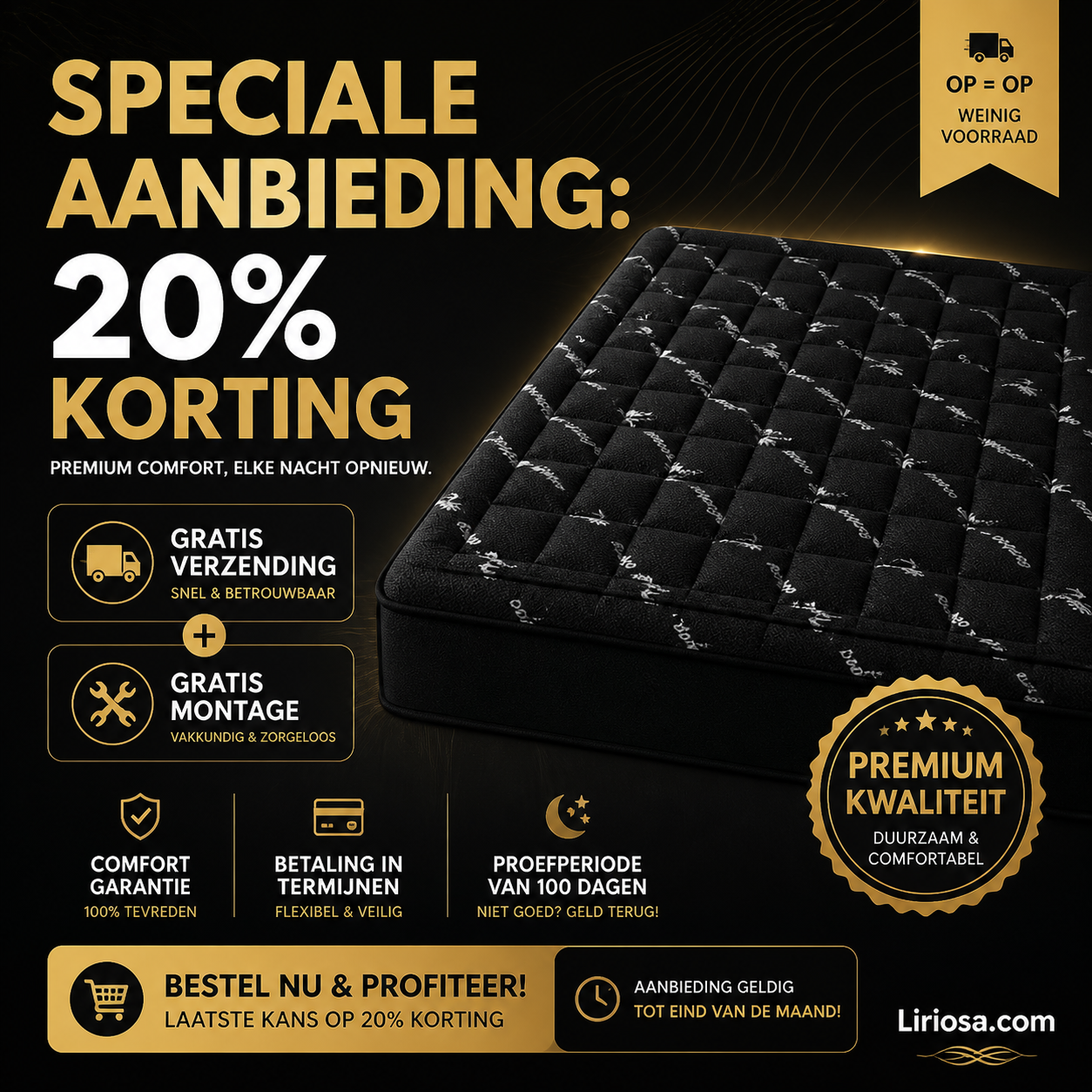 🛌 Verbeterde versie | Matras met bamboevezelvulling 🌱 💤, een ademende slaapervaring die de luchtvochtigheid reguleert, hypoallergeen, duurzaam en milieuvriendelijk ♻️ | Geschikt voor warme nachten en de gevoelige huid | Profiteer nu van 50% korting! 👉