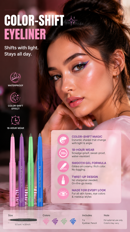 🔥 50% KORTING · Vlekvrije eyeliner met kleurverloop ✨