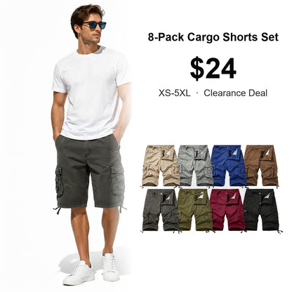Men's Summer Loose Fit Cargo Shorts
