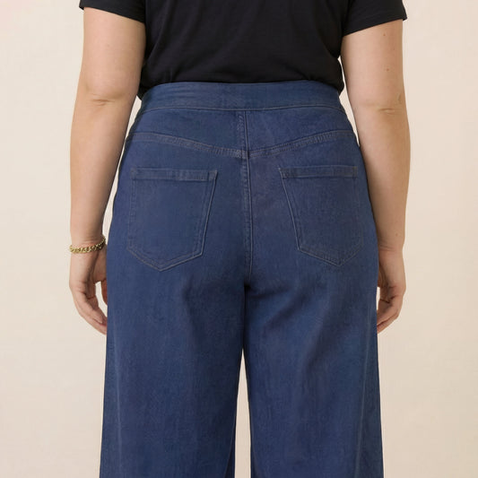 💥 This Week Only: 50% Off 👖Trovehand Denim Print French Terry Casual Sweatpants Jeans