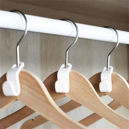 👚 Ruimtebesparende Kleerhanger Connectorhaken – Verdubbel je Kast­ruimte in Seconden | Perfect voor Kleine Kasten