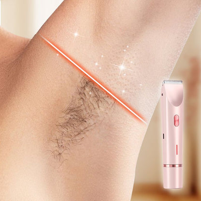 🎁💥  Oplaadbare 2-in-1 Trimmer 💖 Pijnloos Ontharen voor Benen, Oksels & Bikini✨