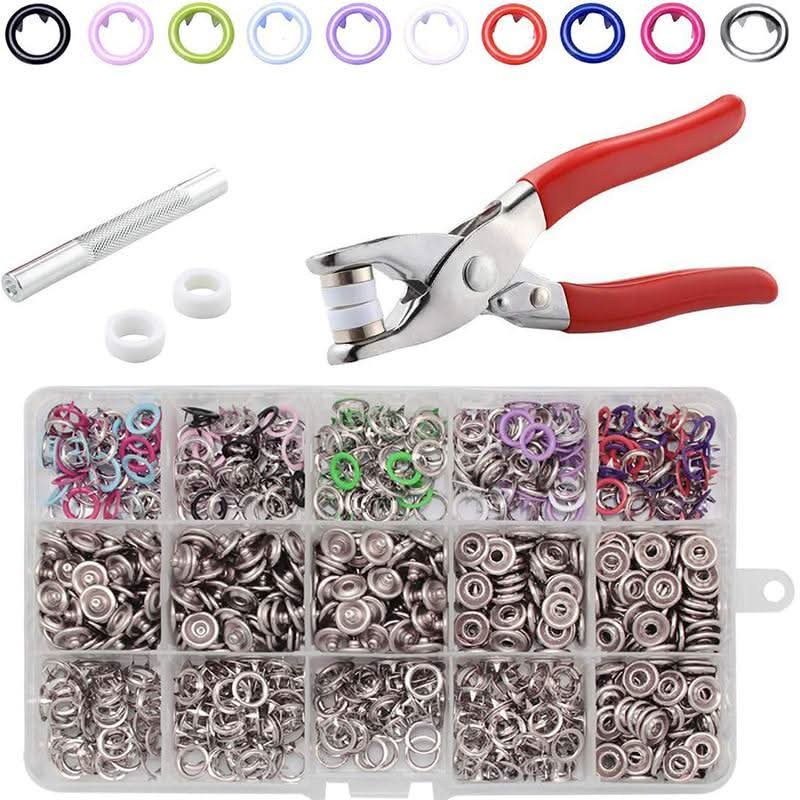 💘Valentijnsaanbieding: 50% Korting!🔘Metaal Drukknoopset met Tang – 9,5mm | Milieuvriendelijk Koper | Geen Hamer/Gat Nodig!