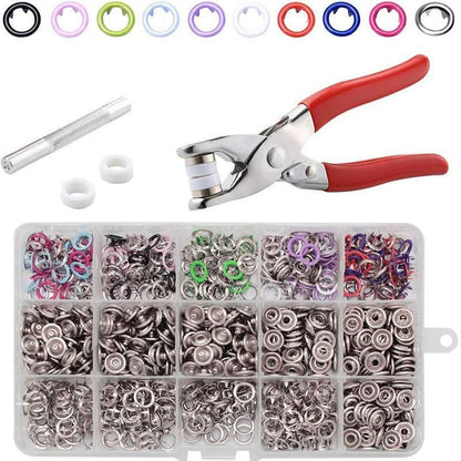 💘Valentijnsaanbieding: 50% Korting!🔘Metaal Drukknoopset met Tang – 9,5mm | Milieuvriendelijk Koper | Geen Hamer/Gat Nodig!