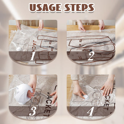 🎉 50% off!✨ Hanging vacuum bags with electric pump: save 75% more space and time!