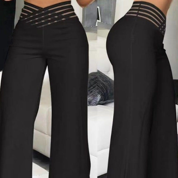 🍃Dames casual high-waisted stretch lange broek -  ademend en comfortabel