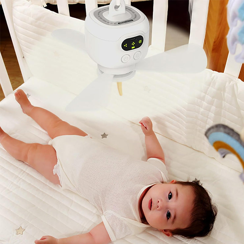 ⏰50% OFF a rechargeable ceiling fan with LED lights! 🌬️✨