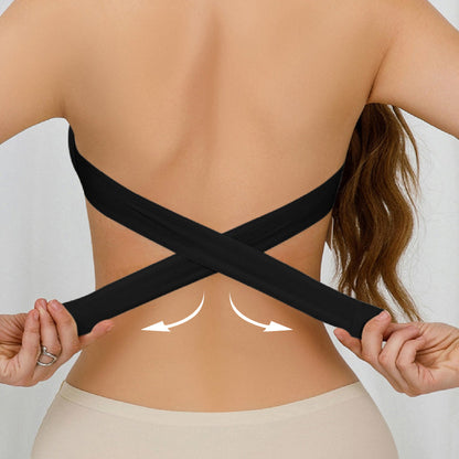 💜HOT SALE- BUY 1 GET 1 FREE💜Strapless Wireless Bra with Crossover Side Closure