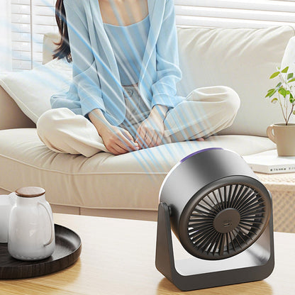 🏆LAST DAY SALE 50% OFF🔥Strong Wind Ultra Quiet Portable Rechargeable USB Desk Fan