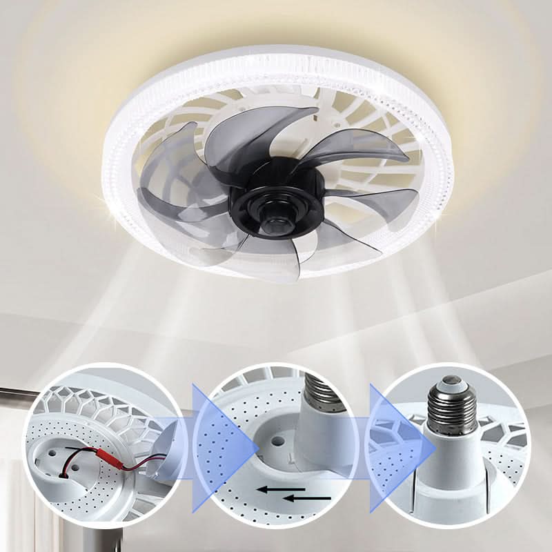 💡2-in-1 dimbare plafondventilatorlamp met afstandsbediening – stil, verstelbaar en ruimtebesparend