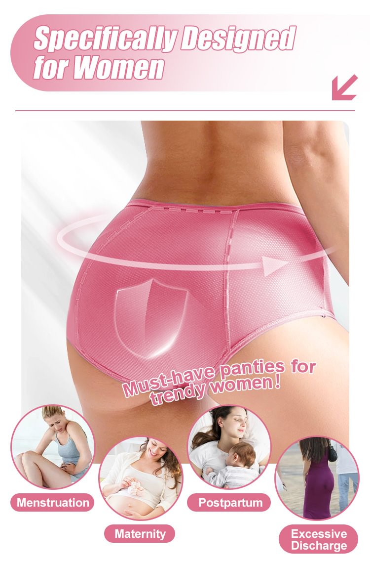 🔥Best Seller Buy 3 Get 2 Free🔥-2025 New Secure-Tech High-Rise Panties - Leakproof Protection ✨