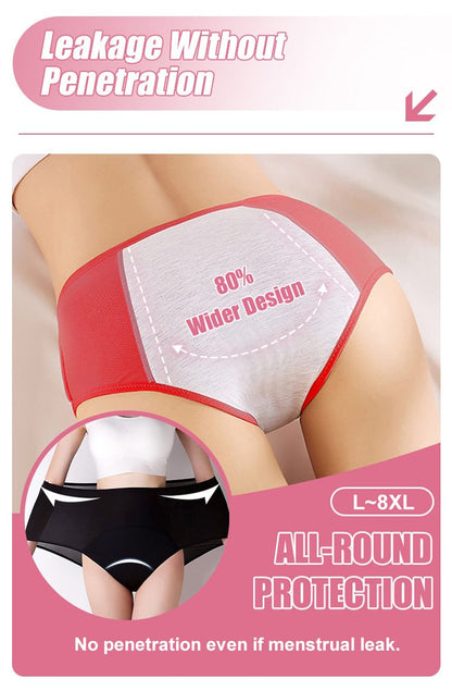 🔥Best Seller Buy 3 Get 2 Free🔥-2025 New Secure-Tech High-Rise Panties - Leakproof Protection ✨
