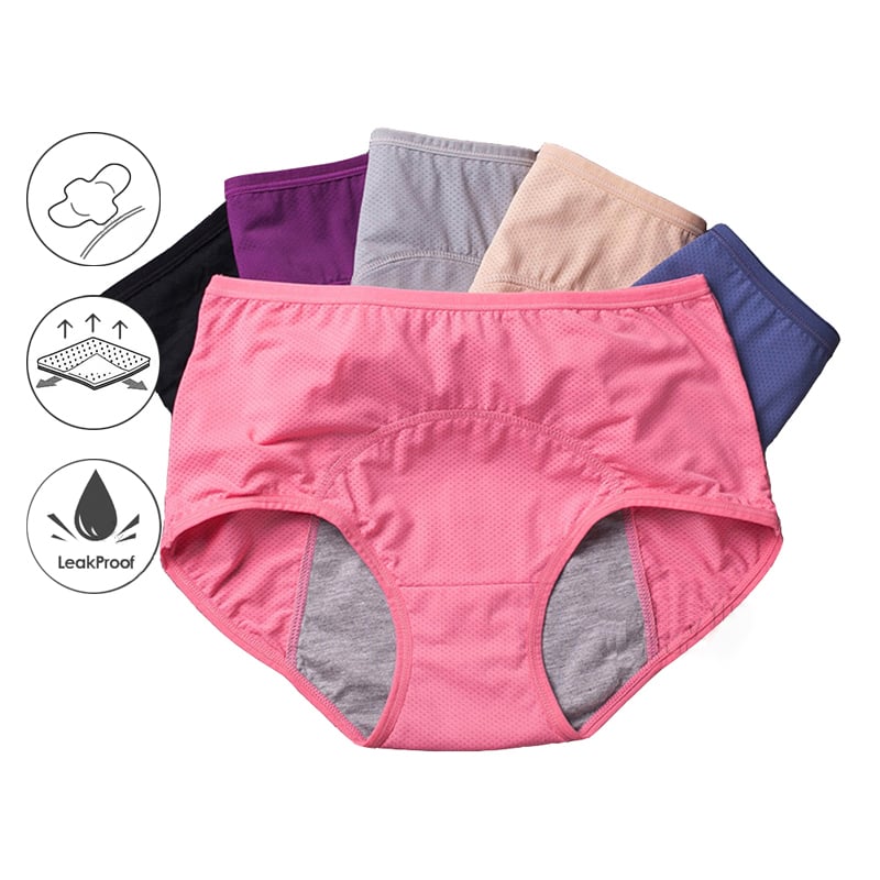 🔥Best Seller Buy 3 Get 2 Free🔥-2025 New Secure-Tech High-Rise Panties - Leakproof Protection ✨