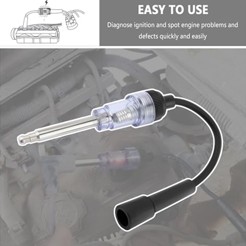 💥50% KORTING🔧 Auto Ontstekingstester voor Bougies & Bobines | Universeel | LED Indicatie | Geen Batterij