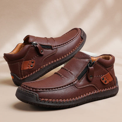 🔥2026 Hot Sale🌟Retro outdoor casual PU-schoenen voor heren