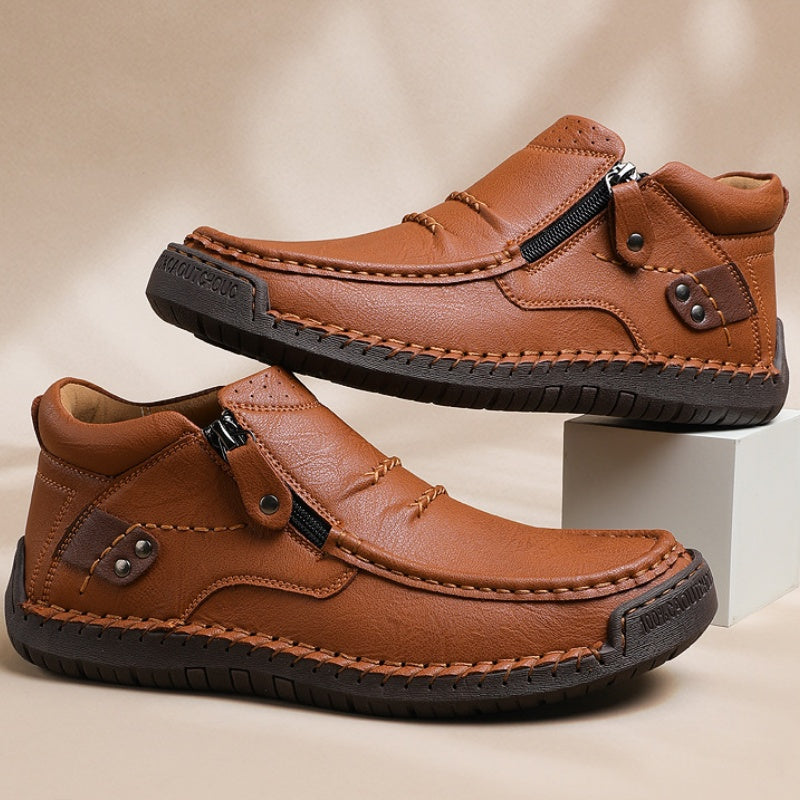 🔥2026 Hot Sale🌟Retro outdoor casual PU-schoenen voor heren