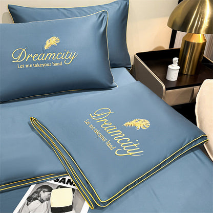 📢📢Last Day-50% OFF!!⏰Washable and cool four-piece bedding set🛏️