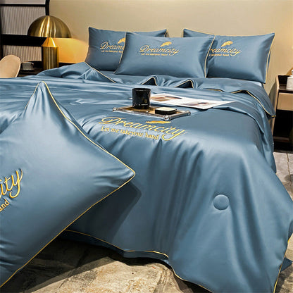 📢📢Last Day-50% OFF!!⏰Washable and cool four-piece bedding set🛏️