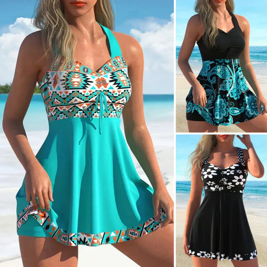 👙Strap Top & Fitted Swim Shorts Separable Swimsuit