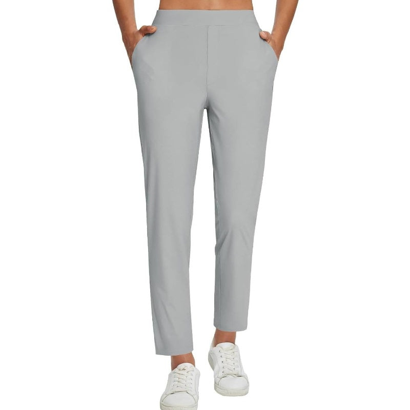 🔥⏳BEPERKTE AANBIEDING 50% KORTING🌞Dames hoge taille broek met ritszakken 👖 – 4-way stretch, buikcontrole, ademend en snel droog, 6 kleuren, S-3XL